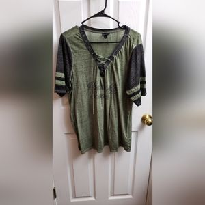 Torrid Lace up tee